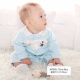 【お揃い】ニット切り替えアニマルモチーフカバーオール(70~80cm) | fillot de bébé réduction | 詳細画像3 