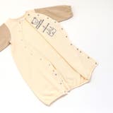 裏毛クマパッチ長袖2wayオール(50~75cm) | fillot de bébé réduction | 詳細画像12 