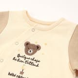裏毛クマパッチ長袖2wayオール(50~75cm) | fillot de bébé réduction | 詳細画像7 