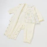 【お揃い】オーガンジー花柄プリントスカート付き長袖カバーオール(70~80cm) | fillot de bébé réduction | 詳細画像16 