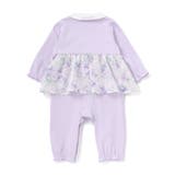 【お揃い】オーガンジー花柄プリントスカート付き長袖カバーオール(70~80cm) | fillot de bébé réduction | 詳細画像21 