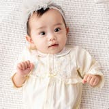 【お揃い】オーガンジー花柄プリント長袖2WAYオール(50~75cm) | fillot de bébé réduction | 詳細画像3 