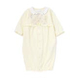 【お揃い】オーガンジー花柄プリント長袖2WAYオール(50~75cm) | fillot de bébé réduction | 詳細画像4 