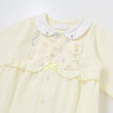 【お揃い】オーガンジー花柄プリント長袖2WAYオール(50~75cm) | fillot de bébé réduction | 詳細画像6 
