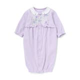 【お揃い】オーガンジー花柄プリント長袖2WAYオール(50~75cm) | fillot de bébé réduction | 詳細画像7 