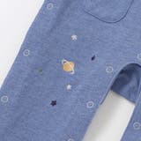 【お揃い】ボーダーTシャツ重ね着風長袖ロンパース(70~80cm) | fillot de bébé réduction | 詳細画像10 