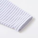 【お揃い】ボーダーTシャツ重ね着風長袖ロンパース(70~80cm) | fillot de bébé réduction | 詳細画像7 