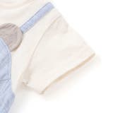 オーガニックコットンクマパッチ半袖カバーオール(70~80cm) | fillot de bébé réduction | 詳細画像10 