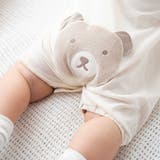 オーガニックコットンクマパッチ半袖2WAYオール(50~75cm) | fillot de bébé réduction | 詳細画像4 