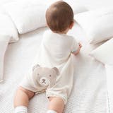 オーガニックコットンクマパッチ半袖2WAYオール(50~75cm) | fillot de bébé réduction | 詳細画像5 