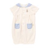 オーガニックコットンクマパッチ半袖2WAYオール(50~75cm) | fillot de bébé réduction | 詳細画像6 