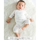 【 日本製 】 コットン 40/- フライス カバーオール (60~80cm) | fillot de bébé réduction | 詳細画像2 