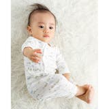 【 日本製 】 コットン 40/- フライス カバーオール (60~80cm) | fillot de bébé réduction | 詳細画像4 