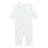 ホワイト | 【日本製】【お揃い】フライスカバーオール(70~80cm) | fillot de bébé réduction