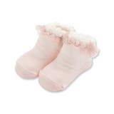 ピンク系 | ラメチュール付きカップソックス(8~13cm) | fillot de bébé réduction