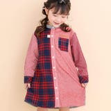 【お揃い】クレイジーパターンシャツワンピース(80~130cm) | Noeil aime BeBe | 詳細画像5