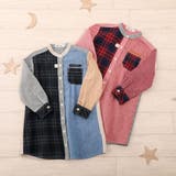 【お揃い】クレイジーパターンシャツワンピース(80~130cm) | Noeil aime BeBe | 詳細画像6