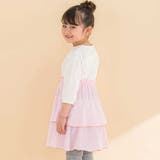 【お揃い】ギンガムティアードドッキングワンピース(80~130cm) | Noeil aime BeBe | 詳細画像6 