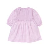 天竺ワッシャーチェックドッキングワンピース(80~130cm) | Noeil aime BeBe | 詳細画像9 