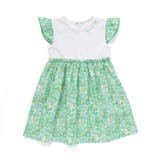 【お揃い】水彩花柄プリント天竺ドッキングワンピース(80~130cm) | Noeil aime BeBe | 詳細画像7 