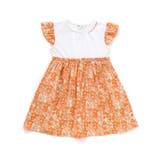 【お揃い】水彩花柄プリント天竺ドッキングワンピース(80~130cm) | Noeil aime BeBe | 詳細画像9 