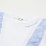 【お揃い】ドットドビーｘストレッチフライス肩フリルドッキングワンピース(80~1… | Noeil aime BeBe | 詳細画像12 