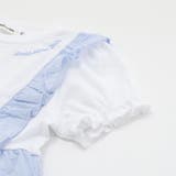 【お揃い】ドットドビーｘストレッチフライス肩フリルドッキングワンピース(80~1… | Noeil aime BeBe | 詳細画像14 