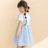 【お揃い】ドットドビーｘストレッチフライス肩フリルドッキングワンピース(80~1… | Noeil aime BeBe | 詳細画像6 