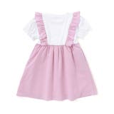 【お揃い】ドットドビーｘストレッチフライス肩フリルドッキングワンピース(80~1… | Noeil aime BeBe | 詳細画像9 