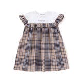 【お揃い】チェック柄ボーダー柄フリル付きワンピース(80~130cm) | Noeil aime BeBe | 詳細画像12