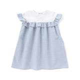 【お揃い】チェック柄ボーダー柄フリル付きワンピース(80~130cm) | Noeil aime BeBe | 詳細画像20