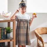 【お揃い】チェック柄ボーダー柄フリル付きワンピース(80~130cm) | Noeil aime BeBe | 詳細画像6