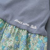 【お揃い】花柄付け襟＋花柄切り替えスムース長袖ワンピース(80~130cm) | Noeil aime BeBe | 詳細画像16 