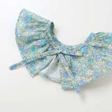 【お揃い】花柄付け襟＋花柄切り替えスムース長袖ワンピース(80~130cm) | Noeil aime BeBe | 詳細画像19 