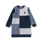 飛び裏毛xケーブルJQニットブロック切り替えワンピース | Noeil aime BeBe | 詳細画像11