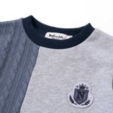 飛び裏毛xケーブルJQニットブロック切り替えワンピース | Noeil aime BeBe | 詳細画像13