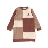 飛び裏毛xケーブルJQニットブロック切り替えワンピース | Noeil aime BeBe | 詳細画像9