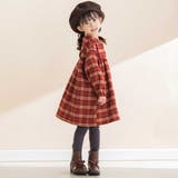 【お揃い】チェック柄セーラー襟ワンピース(80~130cm) | Noeil aime BeBe | 詳細画像3 