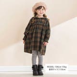 【お揃い】チェック柄セーラー襟ワンピース(80~130cm) | Noeil aime BeBe | 詳細画像4 