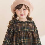 【お揃い】チェック柄セーラー襟ワンピース(80~130cm) | Noeil aime BeBe | 詳細画像6 
