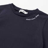 【お揃い】ギンガムチェック付け襟Tシャツ+パンツセット(80~130cm) | Noeil aime BeBe | 詳細画像15 