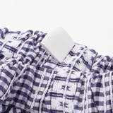 【お揃い】ギンガムチェック付け襟Tシャツ+パンツセット(80~130cm) | Noeil aime BeBe | 詳細画像18 