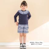 【お揃い】ギンガムチェック付け襟Tシャツ+パンツセット(80~130cm) | Noeil aime BeBe | 詳細画像2