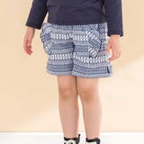 【お揃い】ギンガムチェック付け襟Tシャツ+パンツセット(80~130cm) | Noeil aime BeBe | 詳細画像4