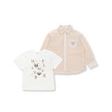 ギンガムチェックシャツ+Tシャツセット(80~130cm) | Noeil aime BeBe | 詳細画像16