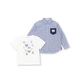 ギンガムチェックシャツ+Tシャツセット(80~130cm) | Noeil aime BeBe | 詳細画像9