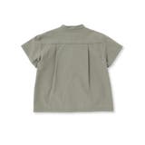 【お揃い】リップストップ ダンガリー半袖シャツ+パンツセットアップ(90~130… | Noeil aime BeBe | 詳細画像9 