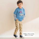 車プリント天竺半袖Tシャツ＋ボーダー柄長袖Tシャツセット(80~130cm) | Noeil aime BeBe | 詳細画像4 