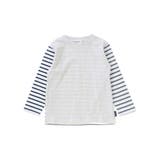車プリント天竺半袖Tシャツ＋ボーダー柄長袖Tシャツセット(80~130cm) | Noeil aime BeBe | 詳細画像8 
