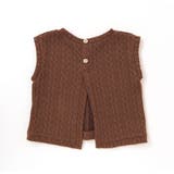 タータンチェックワンピース+ケーブルジャガードベストセット | Noeil aime BeBe | 詳細画像11